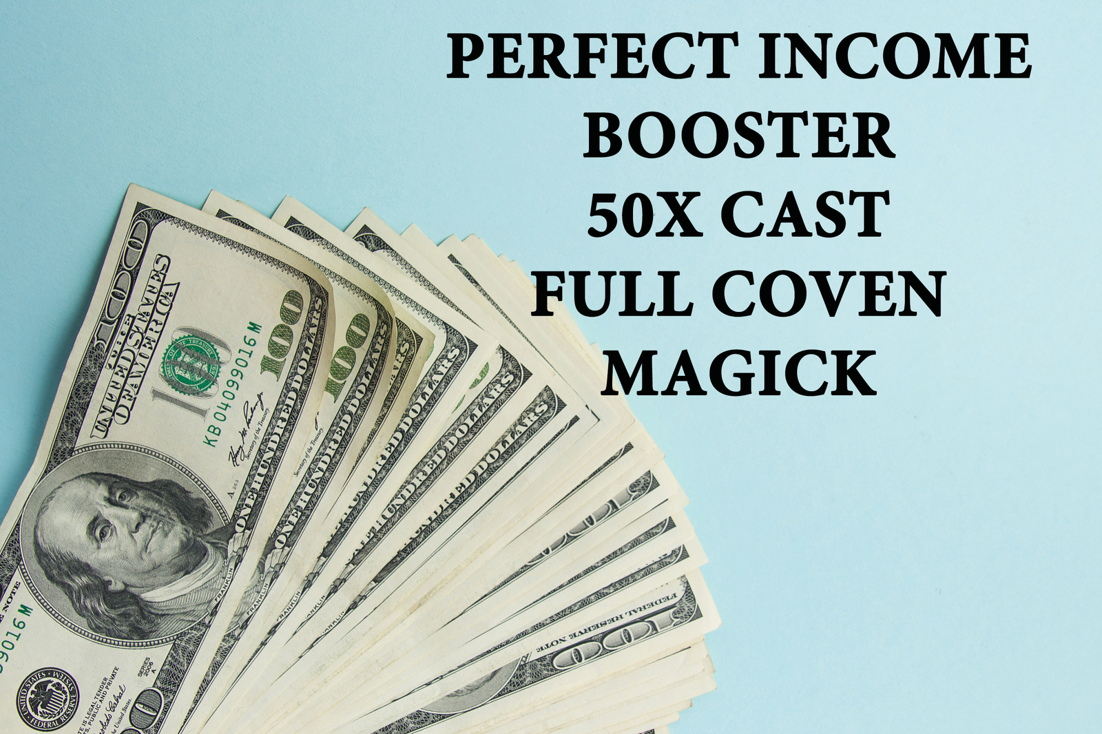 50X FULL COVEN PERFECT INCOME BOOSTER ENHANCE MONEY FLOW MAGICK RING PENDANT