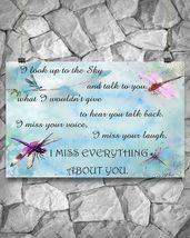Dragonfly I Miss Everything About You Canvas Painting - $49.99