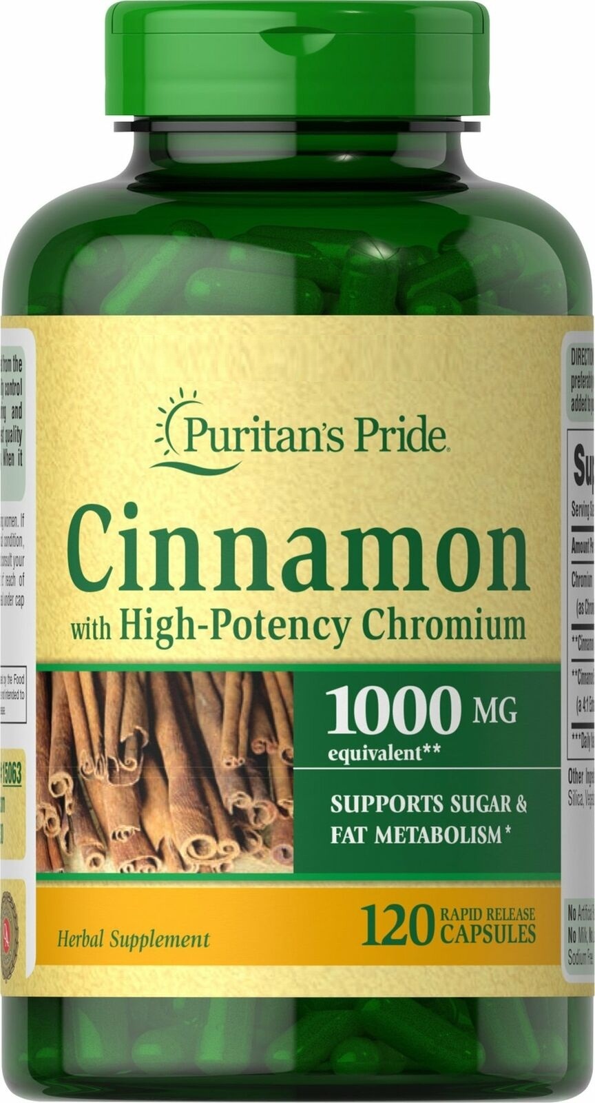 Puritan's Pride Cinnamon Complex with High Potency Chromium 120