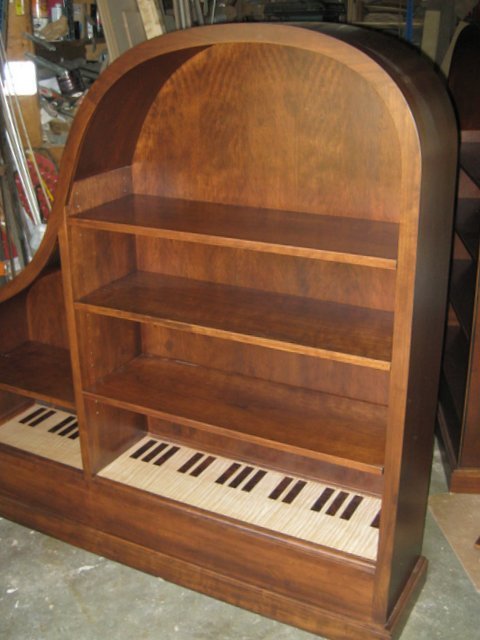 Cherry Baby Grand Piano Bookcase 56 W X And 50 Similar Items
