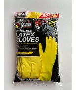 Grease Monkey Pro Cleaning Reusable Latex Gloves 5 Pair L-XL Yellow. - $19.90
