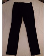 NYDJ Not Your Daughters Jeans Stretch Black Denim Skinny Leggings  Size 32 X 28 - $26.72
