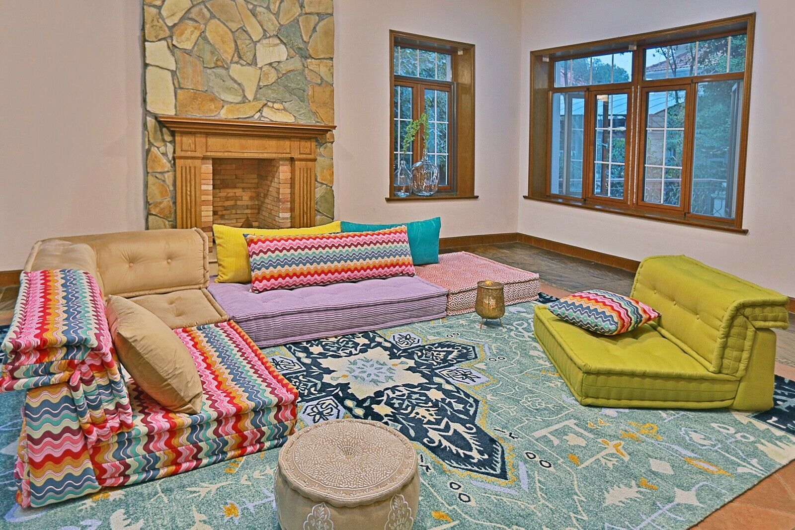 Customized Custom Modular Buildable Sectional French tufted Mah Jong Sofa Couch Sofas