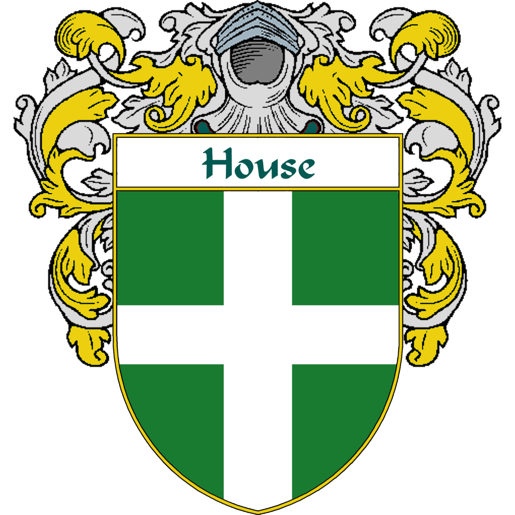 House Family Crest / Coat of Arms JPG and PDF - Instant Download