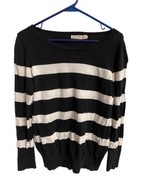 Faded Glory Girls Striped Knit Round Neck Long Sleeved Pullover Sweater ... - $7.87
