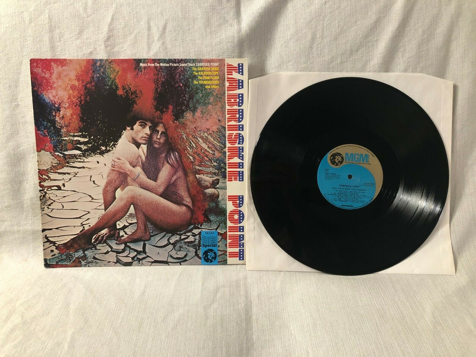 1970 Zabriskie Point OST Soundtrack LP Vinyl UK MGM Records 2354 040 EX/EX Records