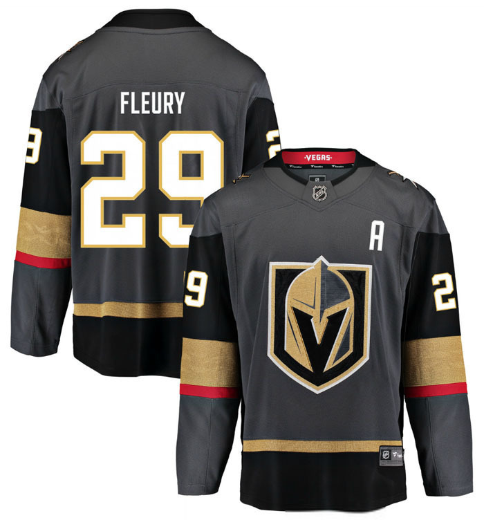 Men's Fleury Jersey #29 Vegas Golden Knights Home Hockey Jerseys Adult 2017/2018 ...