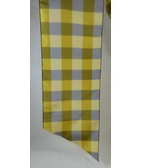 100% Silk Bonnet Ties *Yellow &amp; Black Check* 5 3/4&quot; wide by 36 1/4&quot; long - $57.00