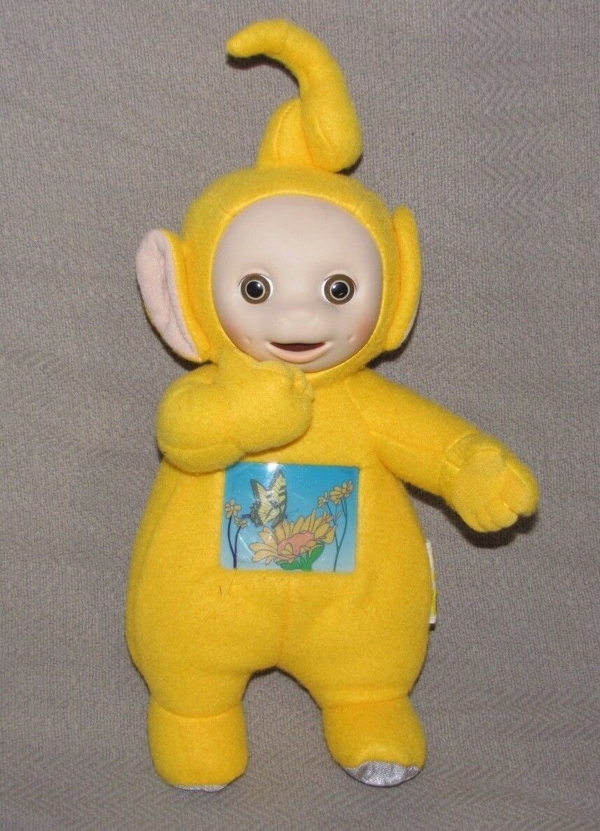 Playskool Teletubbies Tummy Glow Laa Laa Plush Doll Laalaa lala la la ...