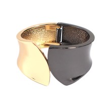 MANILAI Mixed Color Alloy Big Cuff Bracelets For Women New Fashion Metal Stateme - $14.58