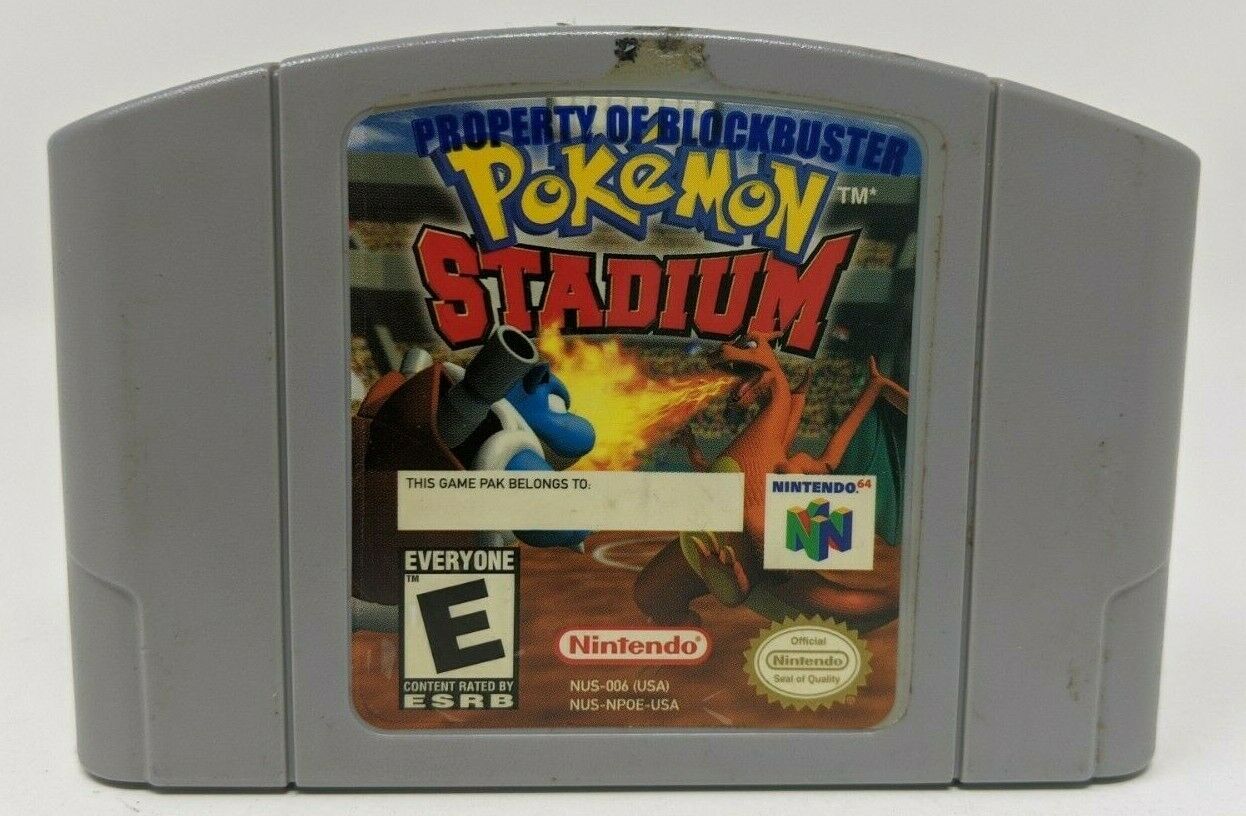 Pokemon Stadium (Nintendo 64 N64, Game Cartridge ONLY, Pre-owned, 1996 ...