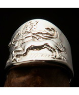 Nicely crafted Men&#39;s 925 Sterling Silver Zodiac Ring Star Sign Sagittarius - $66.00