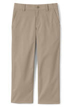 Lands End Uniform Boys Size 20, 32" inseam, Iron Knee Active Chino Pants, Khaki  - $17.99