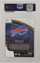 Josh Allen Buffalo Bills Signed 2018 Select #207 Rookie Card PSA image 2