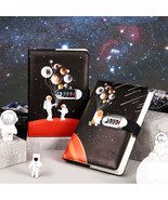 &quot;Space&quot; PU Leather Journal A5 Notebook Lined Paper Writing Diary with Lock - £29.70 GBP