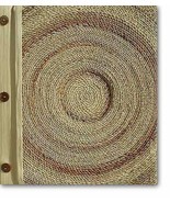 Leaf Notebook Journal Hand Crafted Bali Rope Design Natural Leaves NEW - £9.75 GBP