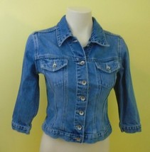 Old Navy Denim Girls Long Sleeve Button Up Blue Jean Jacket Size 14 - $15.73