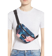 NWT Eastpak Springer Bag in Whimsy Green Floral Print Fanny Pack Belt Bag  - $31.34