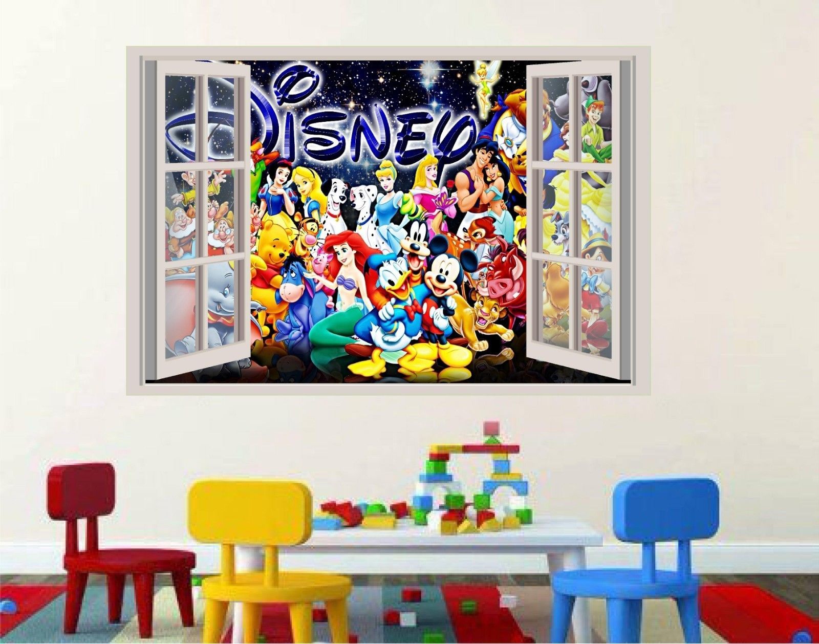 Disney characters mickey Window Decal WALL STICKER Home Decor Art Mural
