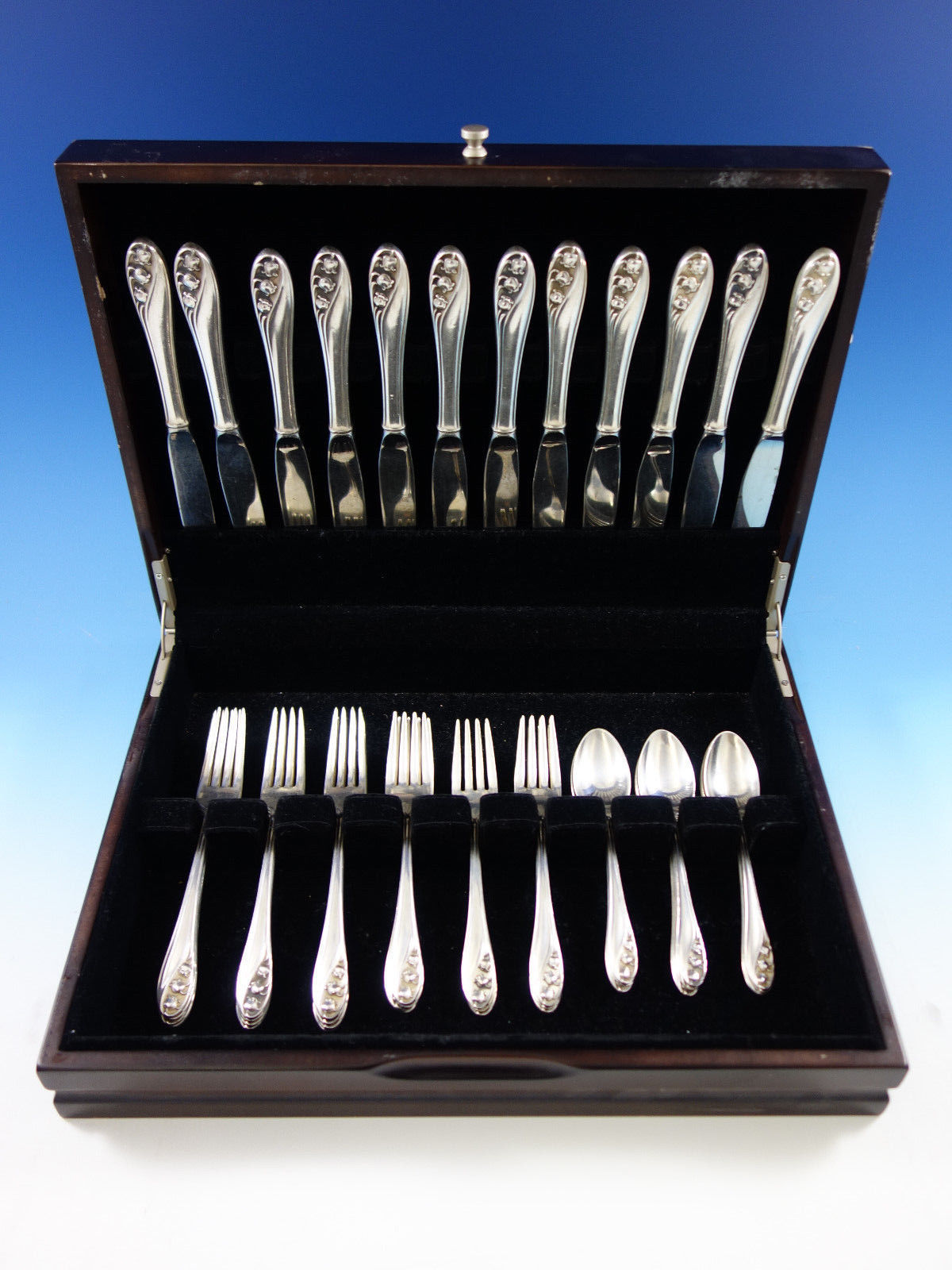 La Reine by Wallace Sterling Silver Asparagus Server Hooded HHWS Custom 9 1//4/"