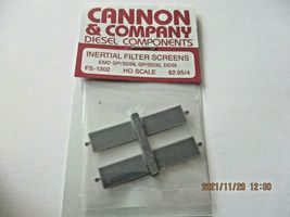 Cannon & Company # FS-1302 Inertial Filter Screens EMD GP/SD Units HO-Scale image 4
