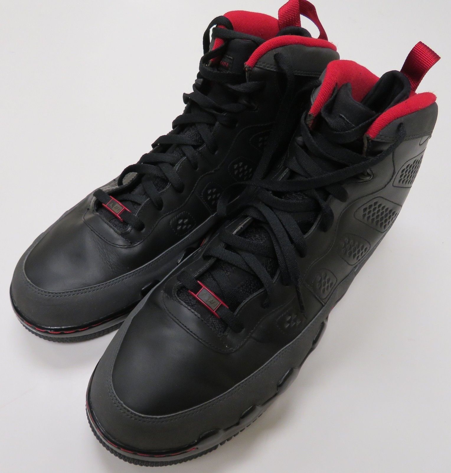 Nike Air Jordan Fusion AJF IX 9 Sneakers Mens 18 Red Black Shoes 352753 ...