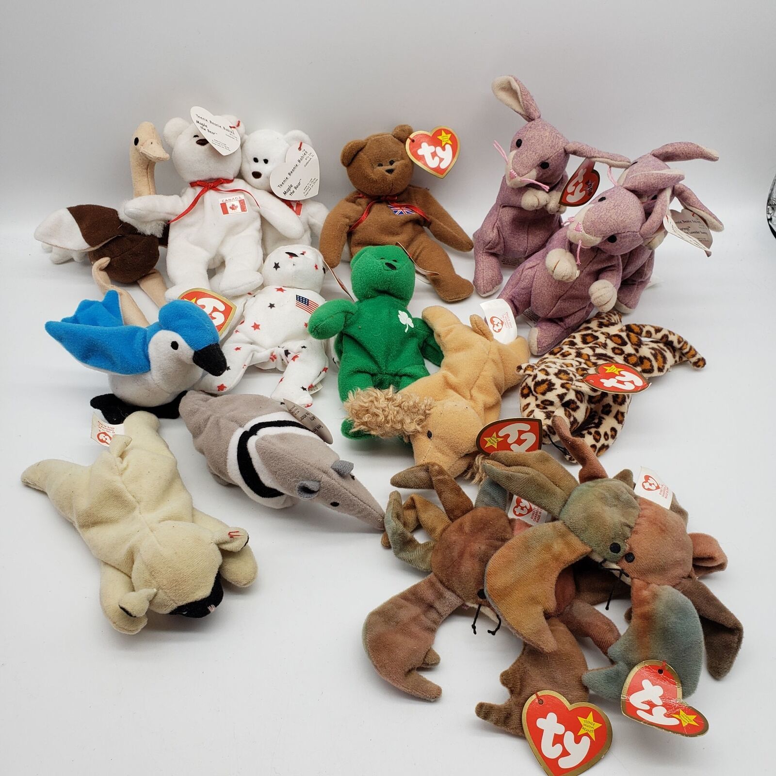 Lot of 16- TY Teenie Beanie Babies - vintage - all but 1 with tags - $19.60
