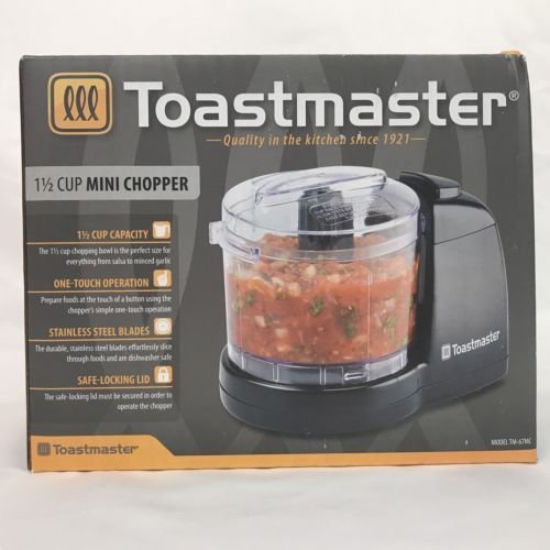 Toastmaster 1 1/2 Cup Mini Chopper Model TM67MC Flawlessly Chops