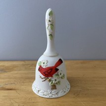 Vtg Lefton Cardinal Porcelain Bell with Clapper 1983 03571 Nest Egg Coll... - $19.68