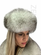 Natural Fox Fur Collar 47' (120cm) Saga Furs Shawl Tails / Wristbands / Headband image 9