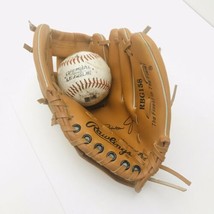 Rawlings Youth Baseball Glove & Ball 9" RHT Leather Cal Ripken Jr RBG158 - $9.90