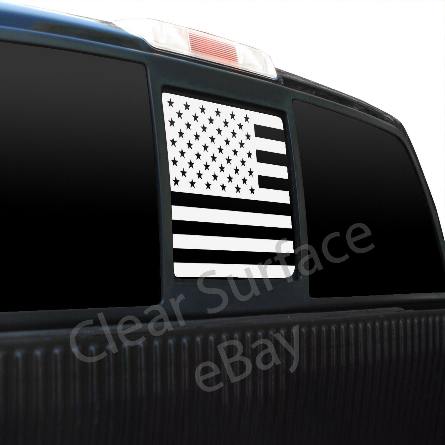 Fits Ford F150 2004-2014 Rear Back Middle Window American Flag Decal ...