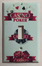 Casino Poker Game Light Switch Power outlet wall cover plate home decor image 4
