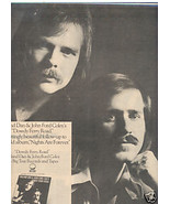 * 1977 ENGLAND DAN &amp; JOHN FORD COLEY POSTER TYPE AD - $9.99