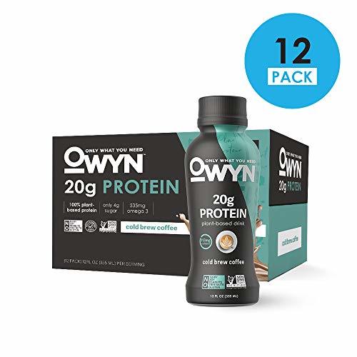 OWYN, Vegan Protein Shake, Cold Brew Coffee,12 Fl Oz Pack of 12, 100