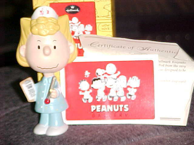 Hallmark Peanuts Gallery Nurse Sally Figurine M W Box 1st Edition - Peanuts