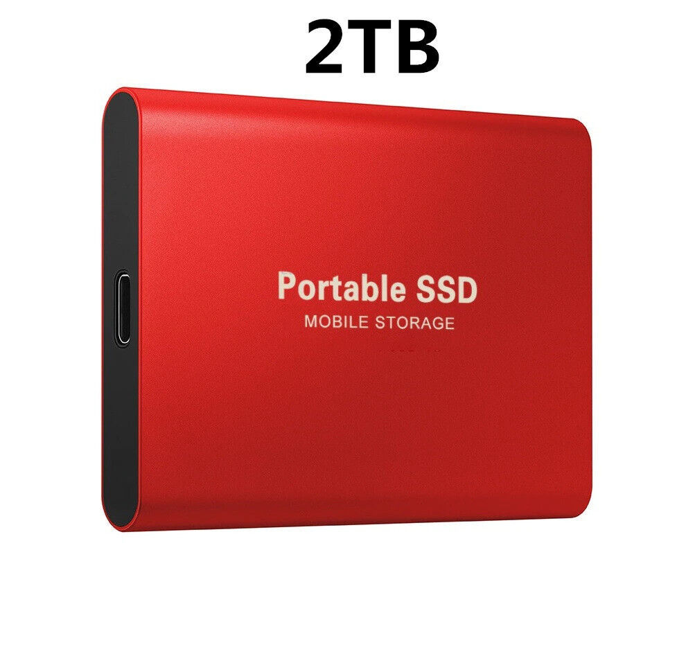 Portable External Hard Drive Disks 2TB USB 3.1 SSD Memory Disk Storage Device