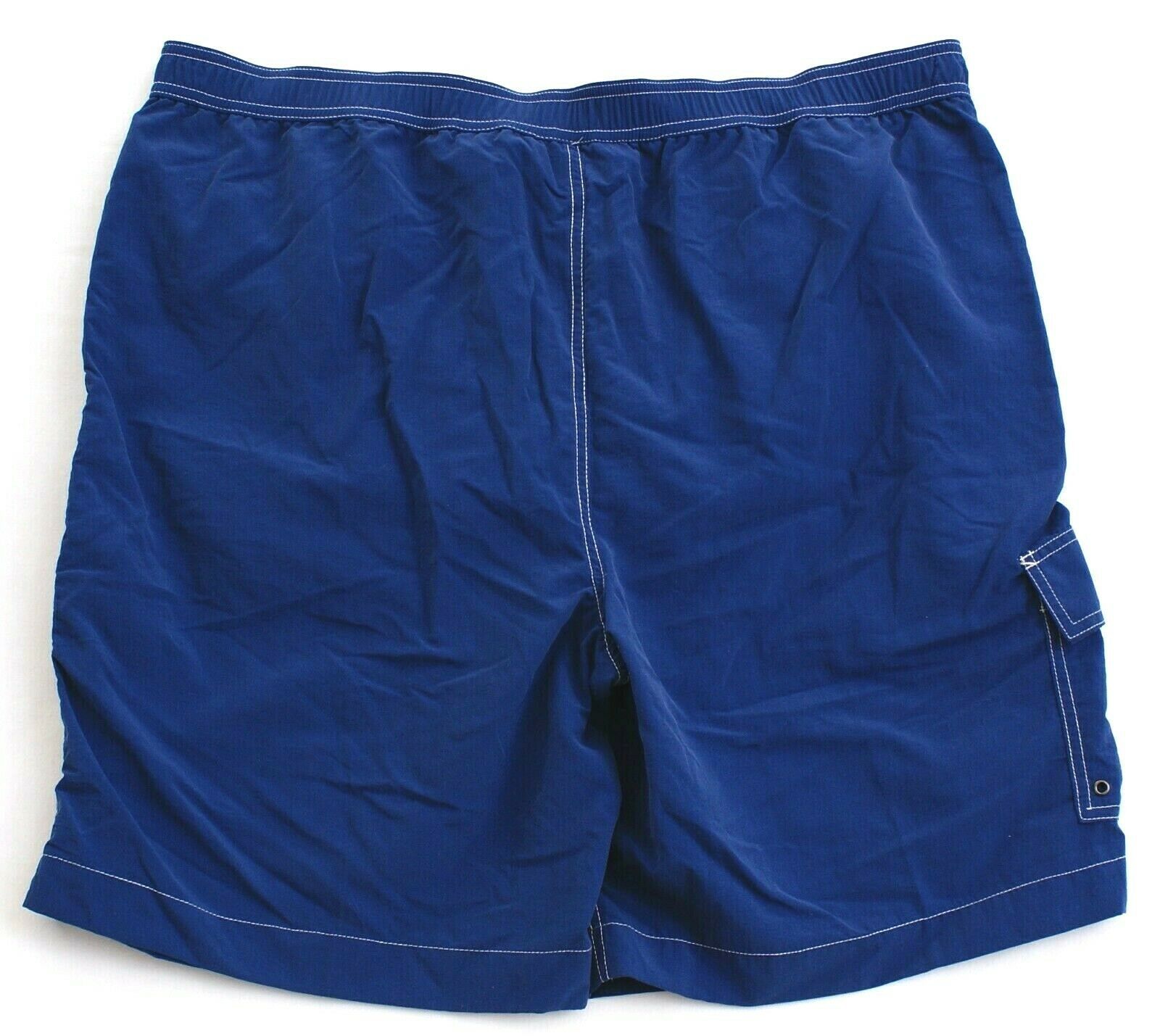 Chaps Blue Brief Lined Swim Trunks Water Shorts Men's NEW - Swimwear