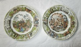 2 Wedgwood Williamsburg Commemorative Plates: Pocahontas, Governor's Palace 1957 - $25.00