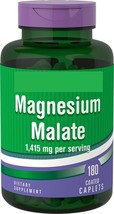 Magnesium Malate 1400mg 1415mg per serving 180 Caplets - $19.91