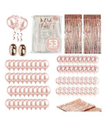 Posh Party Rose Gold Party Decorations 53Pcs - Rose Gold Party Supplies ... - $19.90
