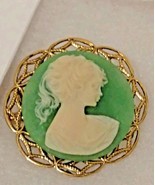 CAMEO Brooch-Pin/ Pendant VICTORIAN Cameo 1960&#39;s GORGEOUS  - $64.34