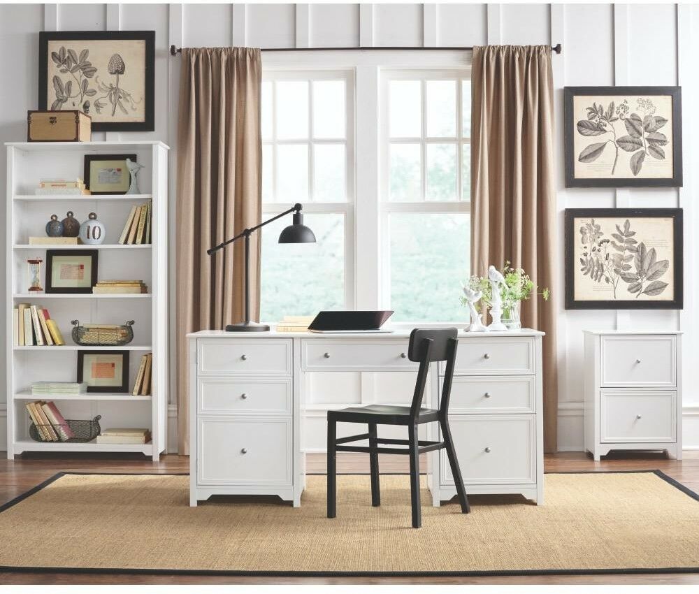 White File 3drawer Home Office Storage Drawers Easy Assembly