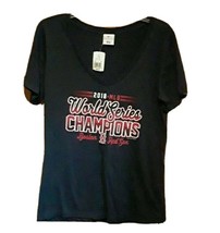 Womens  2018 World Champion Boston Red Sox V Neck T Shirt Medium - $11.99