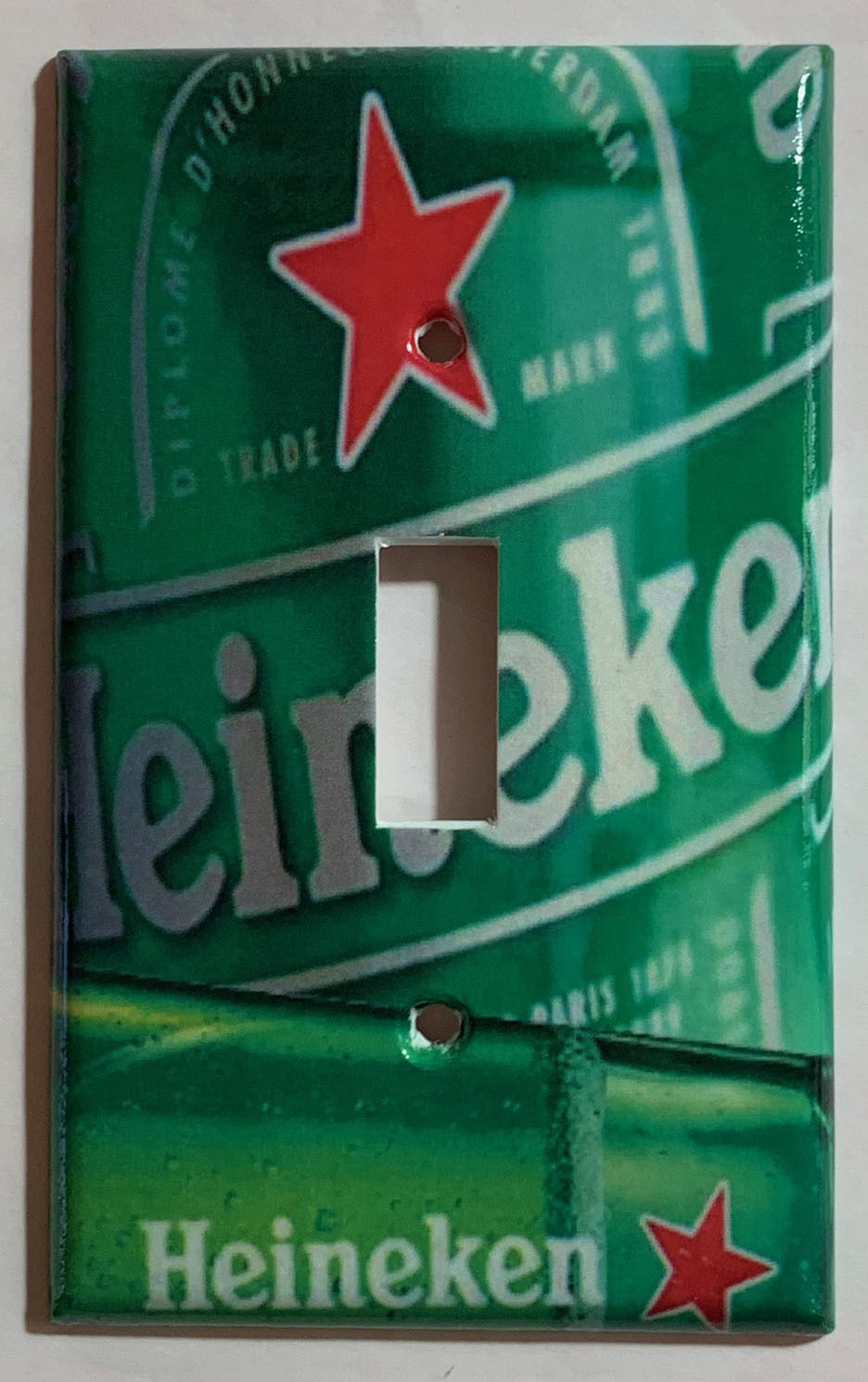 Heineken Beer Cans bottle Light Switch Power Outlet wall Cover Plate Home Decor