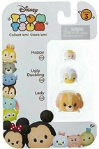 Disney Tsum Tsum Series 3 Happy Ugly Duckling &amp; Lady 1&quot; Minifigure 3-Pac... - $7.99
