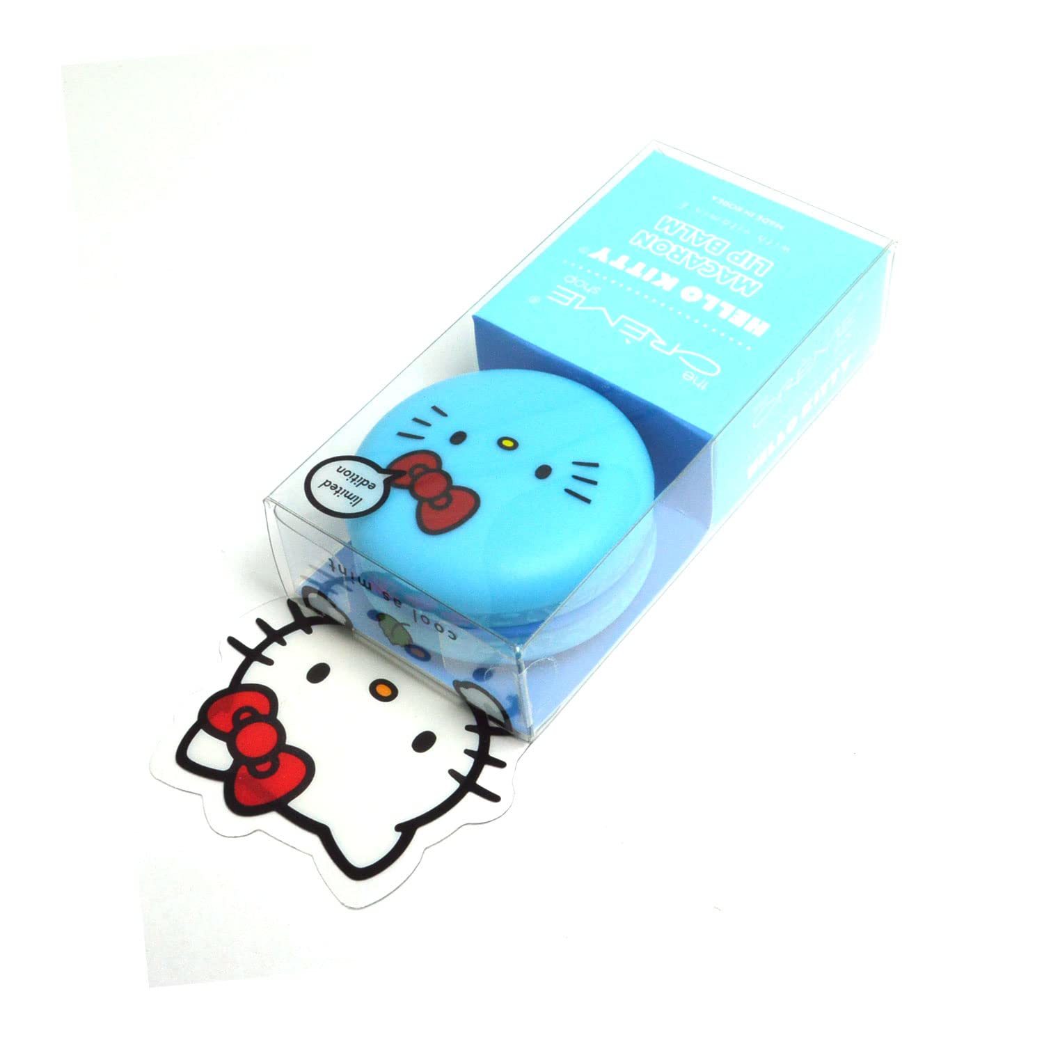 The Creme Shop x Hello Kitty Macaron Lip Balm - Strawberry Rose Latte