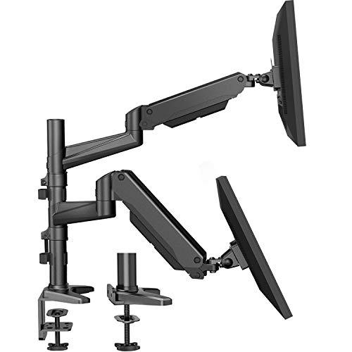 HUANUO Dual Monitor Mount Stand Aluminum Gas Spring Arm Height
