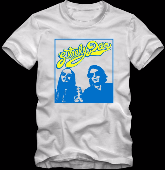 Image of Custom Printed Steely Dan 70's vintage style t shirt, rock, grateful dead