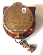 Nauticalmart "Not All Jhose Who Wander Are Lost" Antique Compass